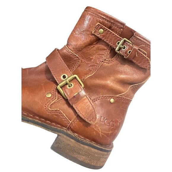 Ugg Fabrizia Buckle brown Boots Size 6.5 - Picture 6 of 6